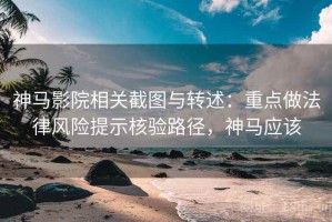 神马影院相关截图与转述：重点做法律风险提示核验路径，神马应该