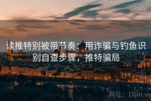 读推特别被带节奏：用诈骗与钓鱼识别自查步骤，推特骗局