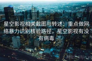 星空影视相关截图与转述：重点做网络暴力识别核验路径，星空影视有没有病毒