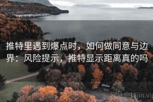 推特里遇到爆点时，如何做同意与边界：风险提示，推特显示距离真的吗