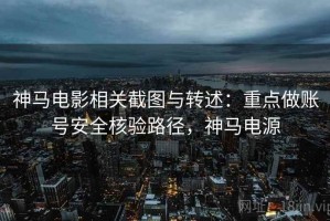 神马电影相关截图与转述：重点做账号安全核验路径，神马电源