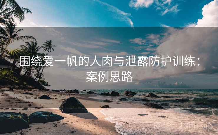 围绕爱一帆的人肉与泄露防护训练：案例思路