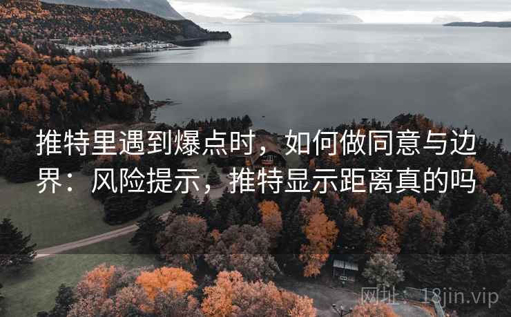 推特里遇到爆点时，如何做同意与边界：风险提示，推特显示距离真的吗