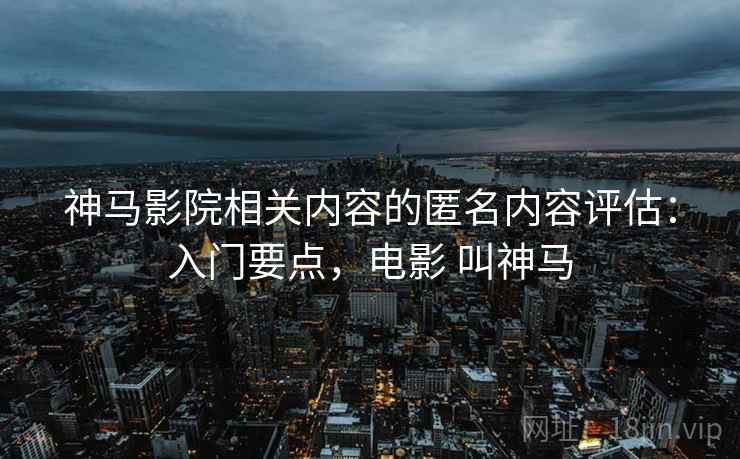 神马影院相关内容的匿名内容评估：入门要点，电影 叫神马