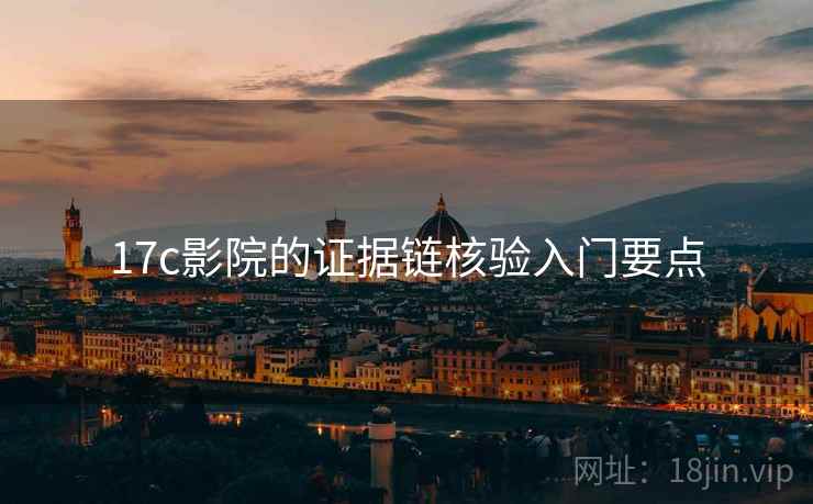 17c影院的证据链核验入门要点