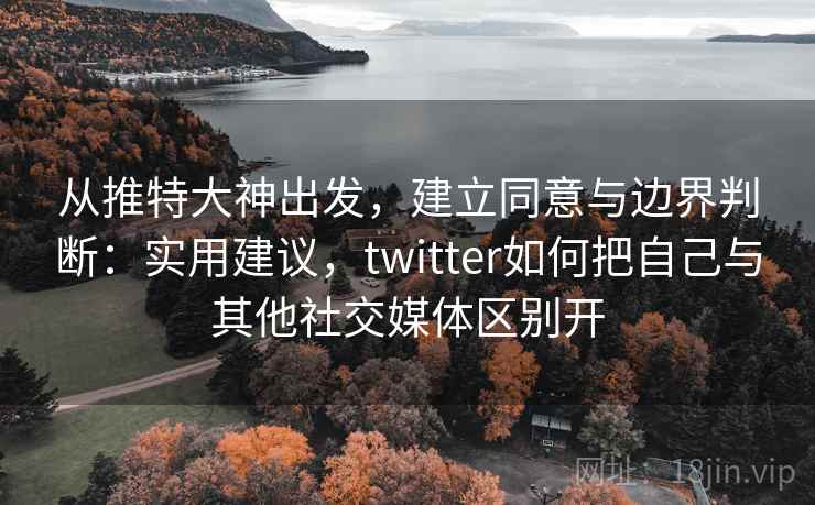 从推特大神出发,建立同意与边界判断:实用建议,twitter如何把自己与其他社交媒体区别开 从推特大神出发,建立同意与边界判断:实用建议,twitter如何把自己与其他社交媒体区别开
